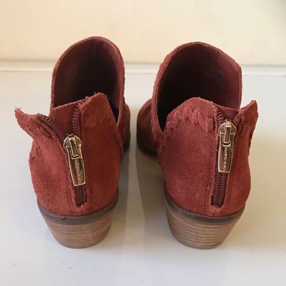 Vince Camuto Palmina Perforated Suede Ankle Boots Size: 7W - Picture 4 of 6